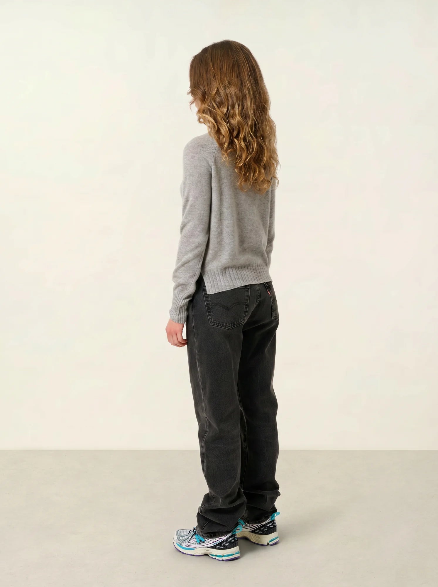 CASSY pull col roulé nuage chiné