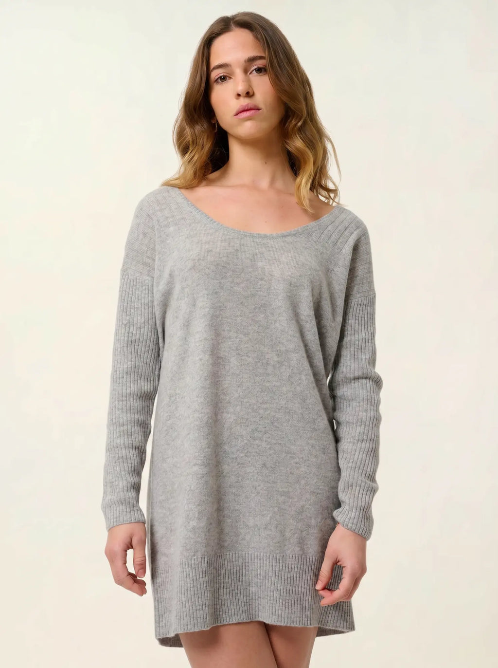 DANA Dress U-Neck Heather Cloud