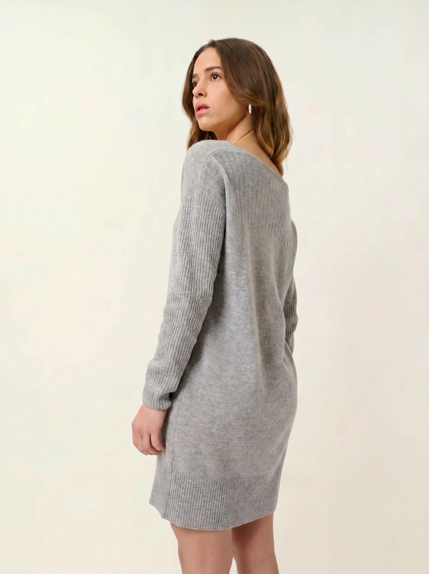 DANA Dress U-Neck Heather Cloud