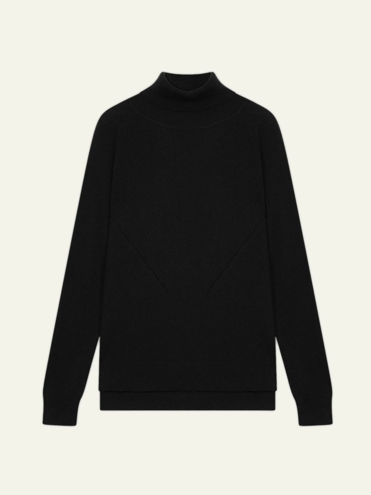 MADELINE pull col roulé noir