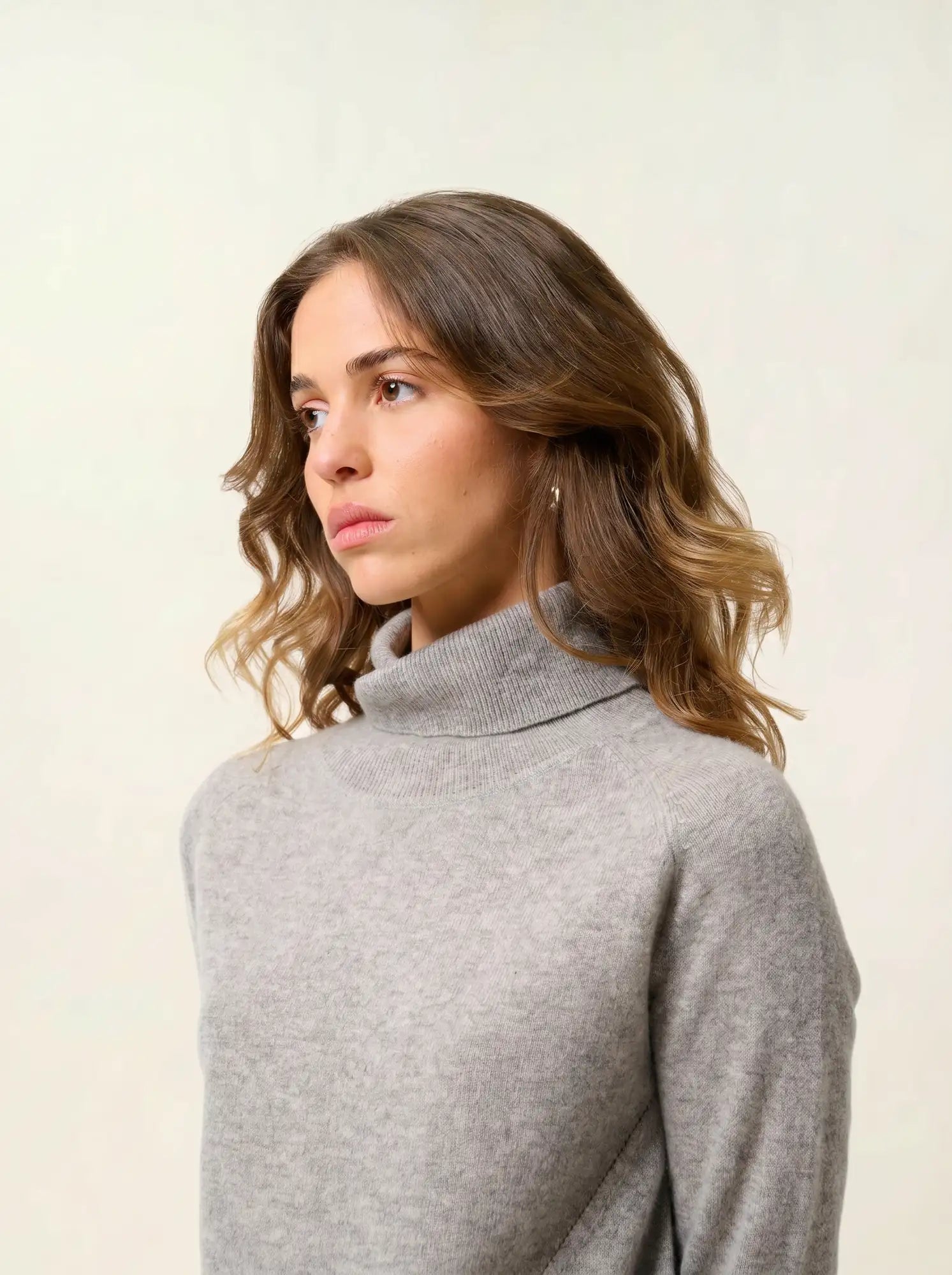 MADELINE sweater turtleneck heather cloud