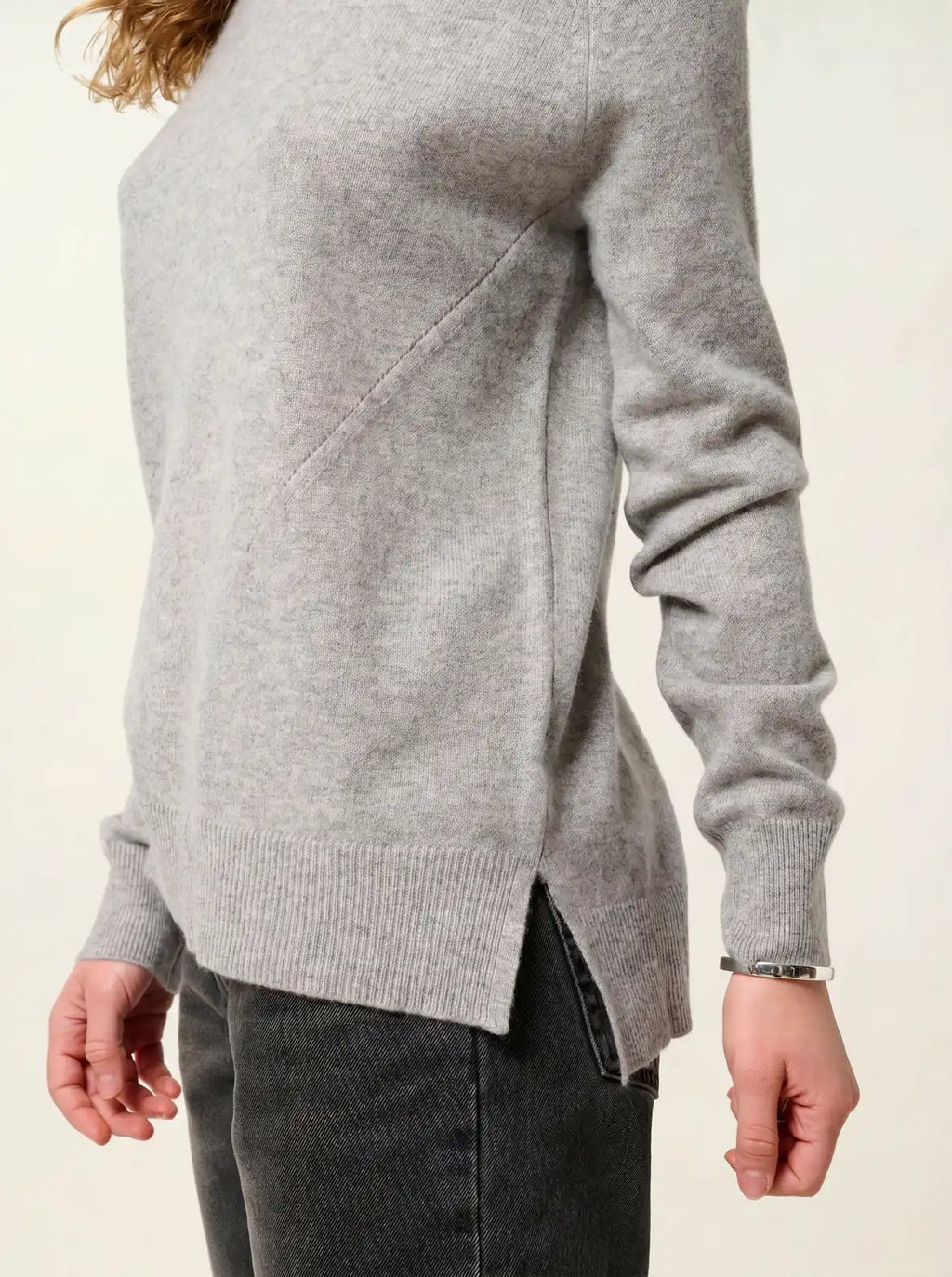 MADELINE sweater turtleneck heather cloud