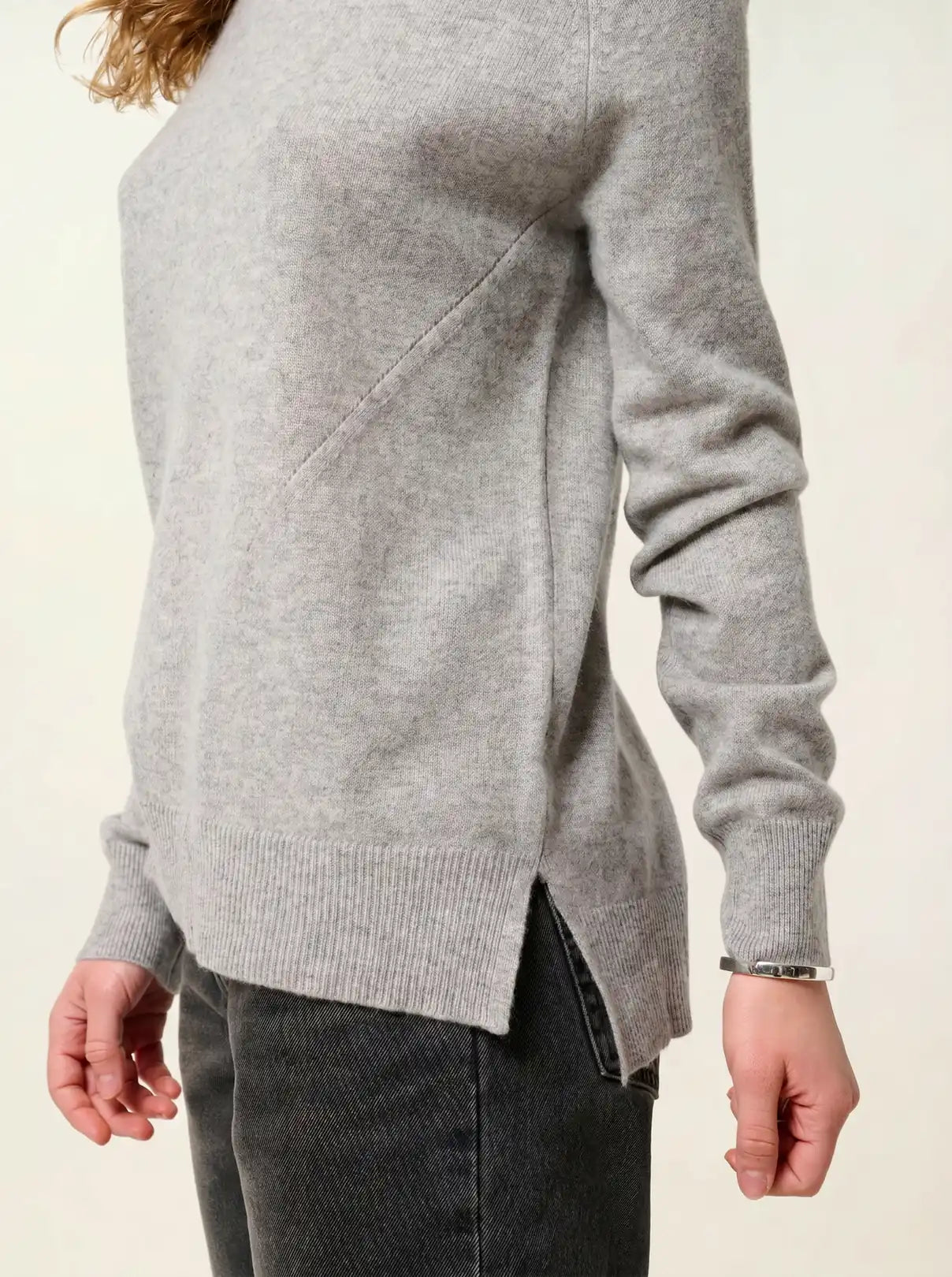 MADELINE sweater turtleneck heather cloud