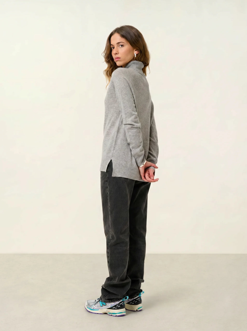 MADELINE sweater turtleneck heather cloud