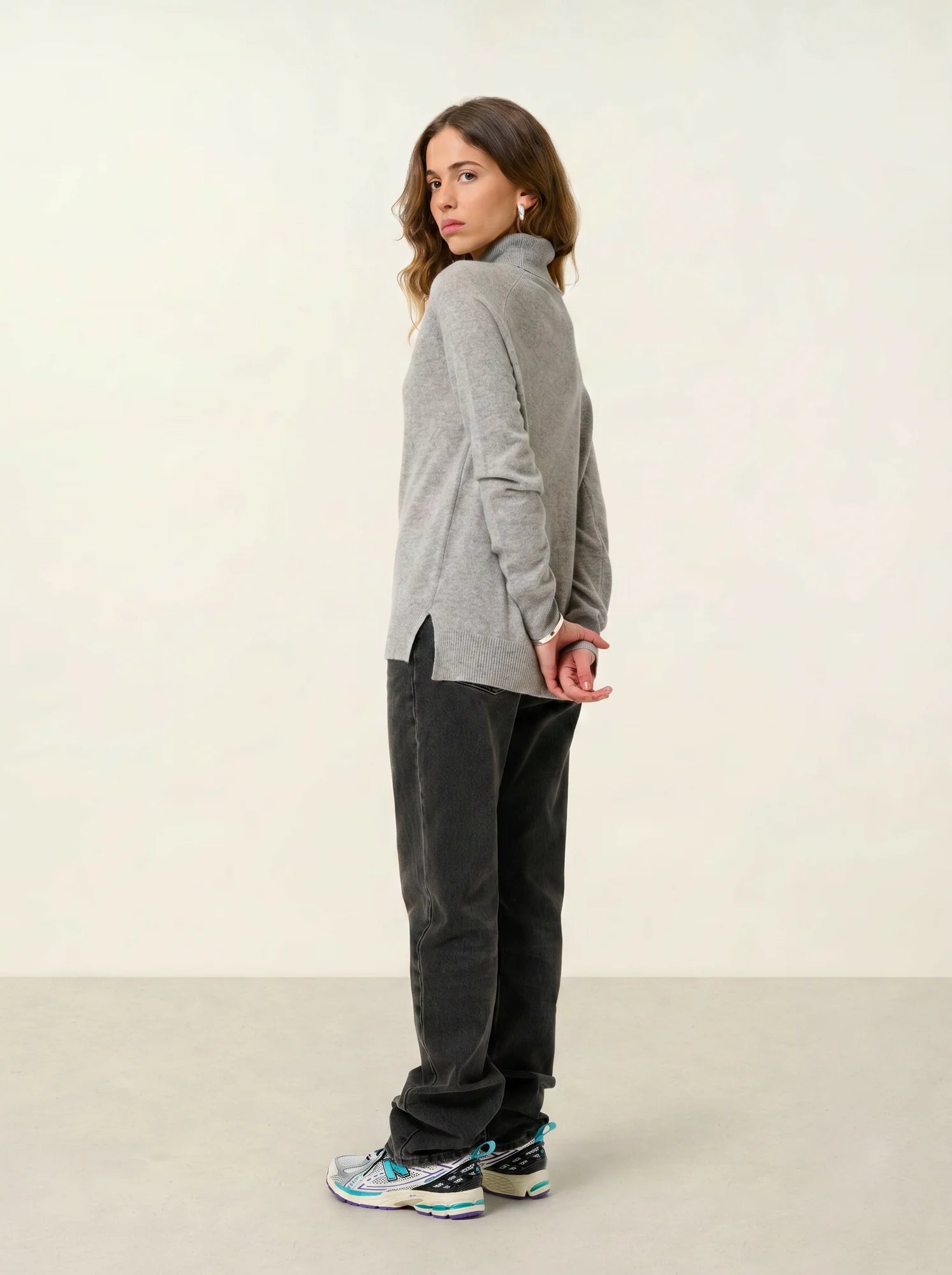 MADELINE sweater turtleneck heather cloud