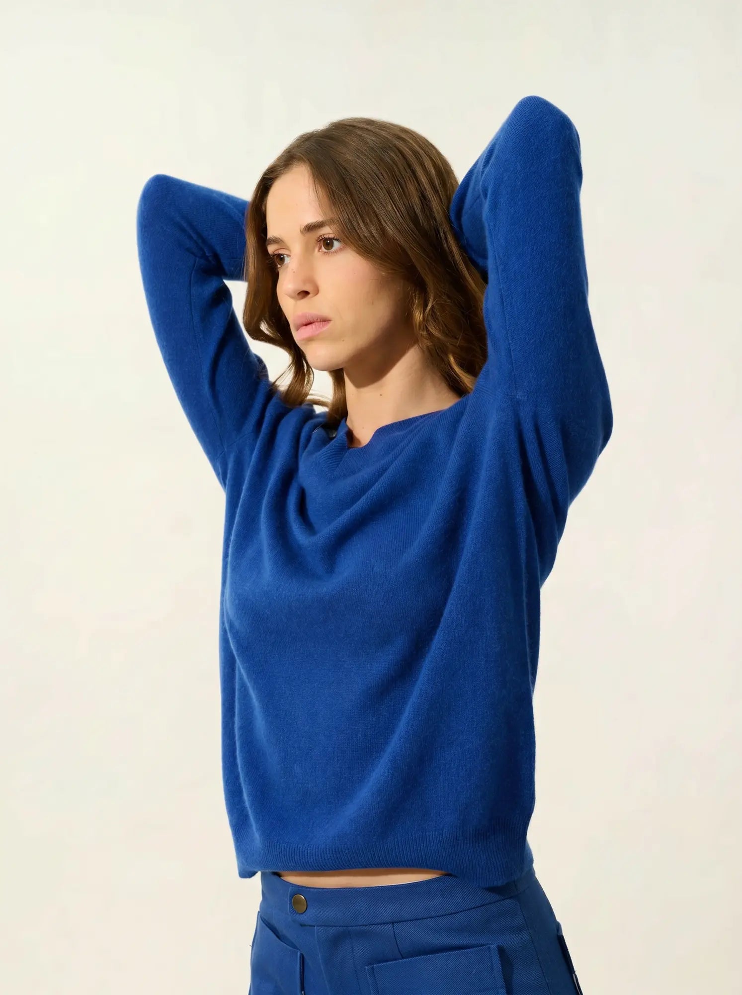 SAVANNAH pullover v-ausschnitt ultramarin