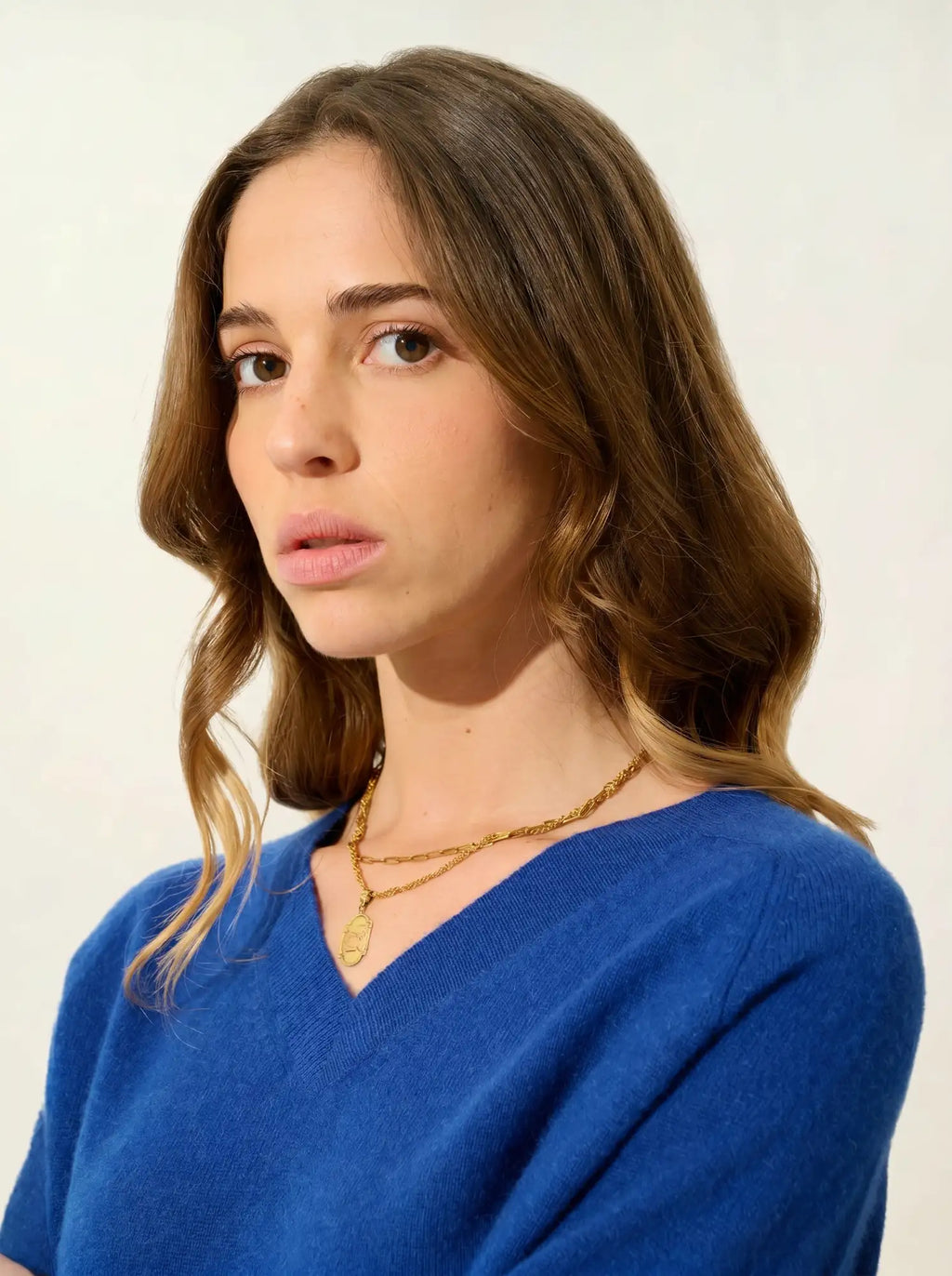 SAVANNAH pullover v-ausschnitt ultramarin