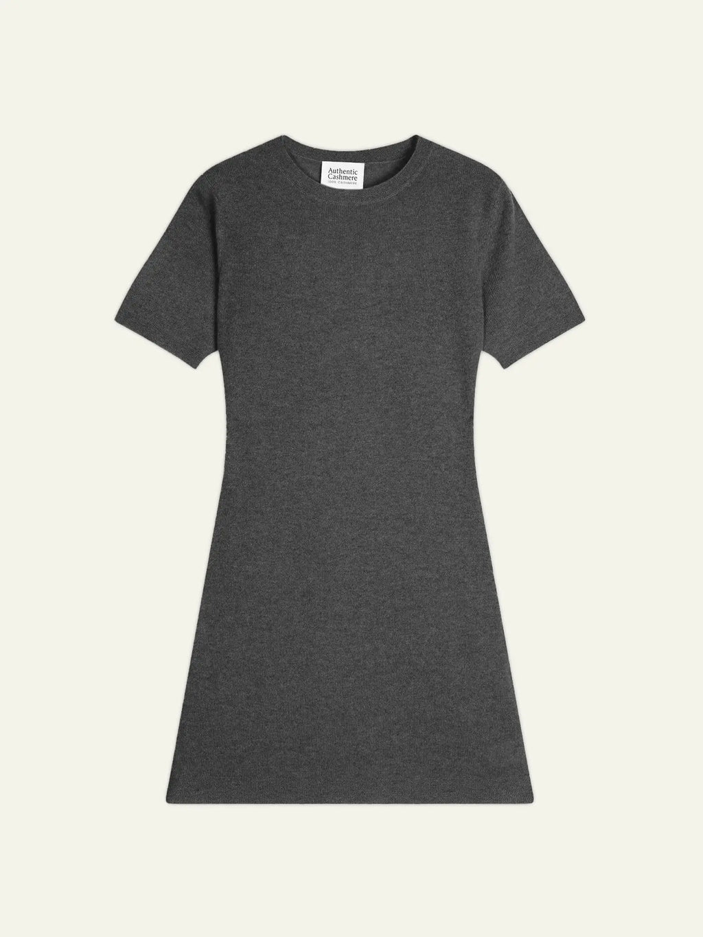 LYNN dress crew neck short sleeve heather charcoal