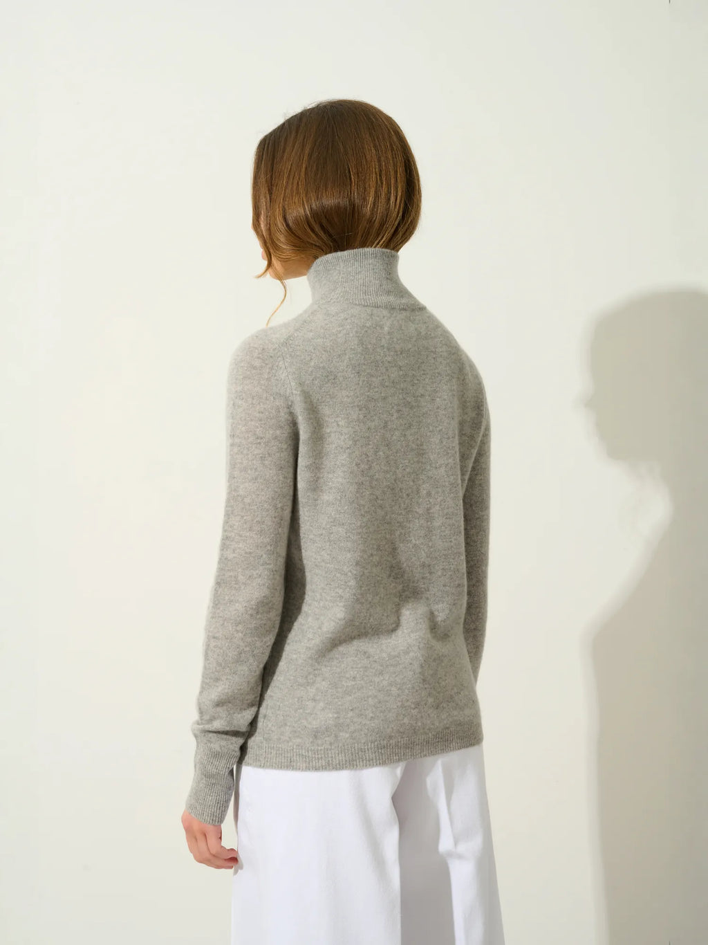 EILEEN pull col montant nuage chiné