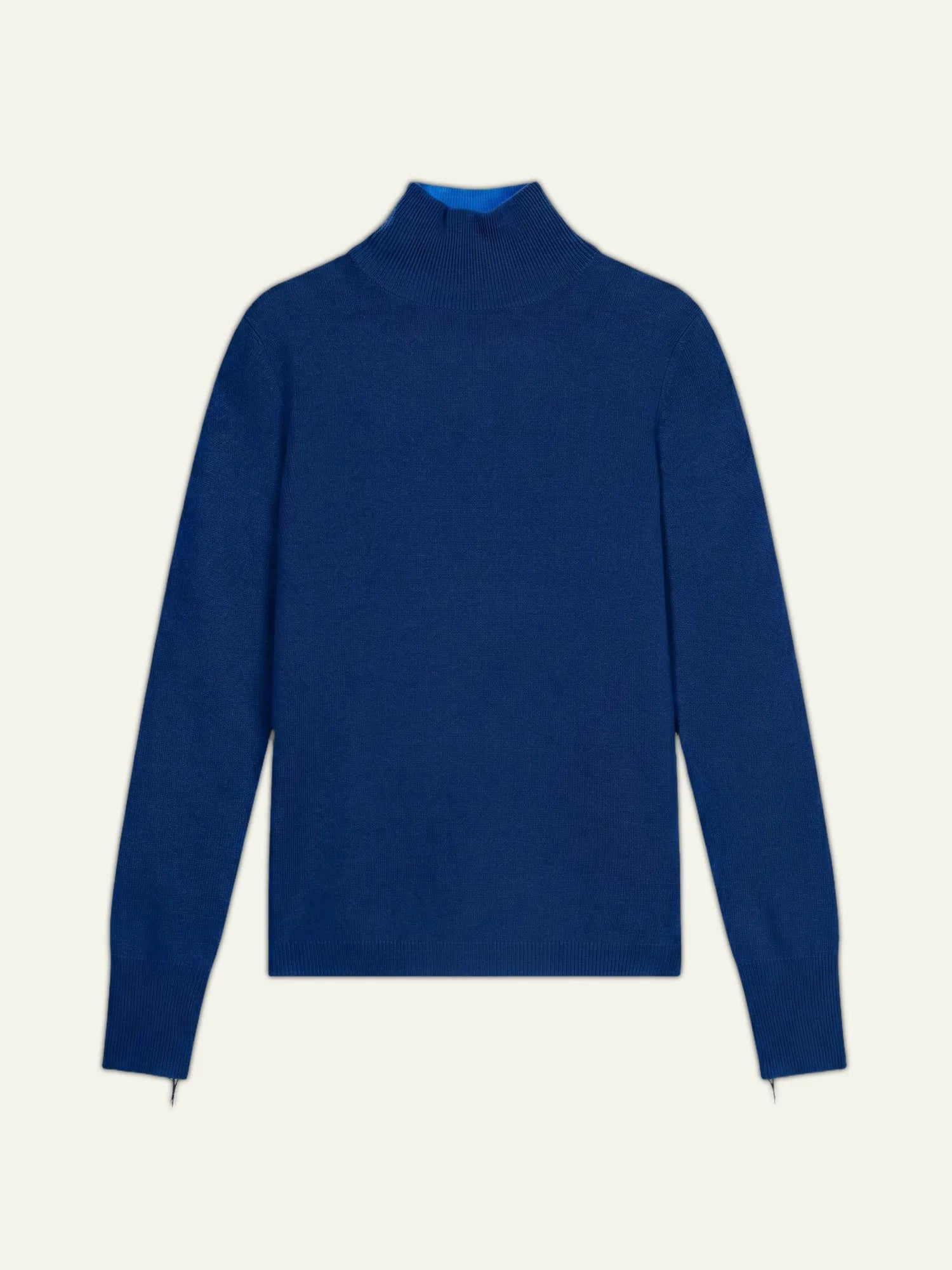 EILEEN pull col montant outremer
