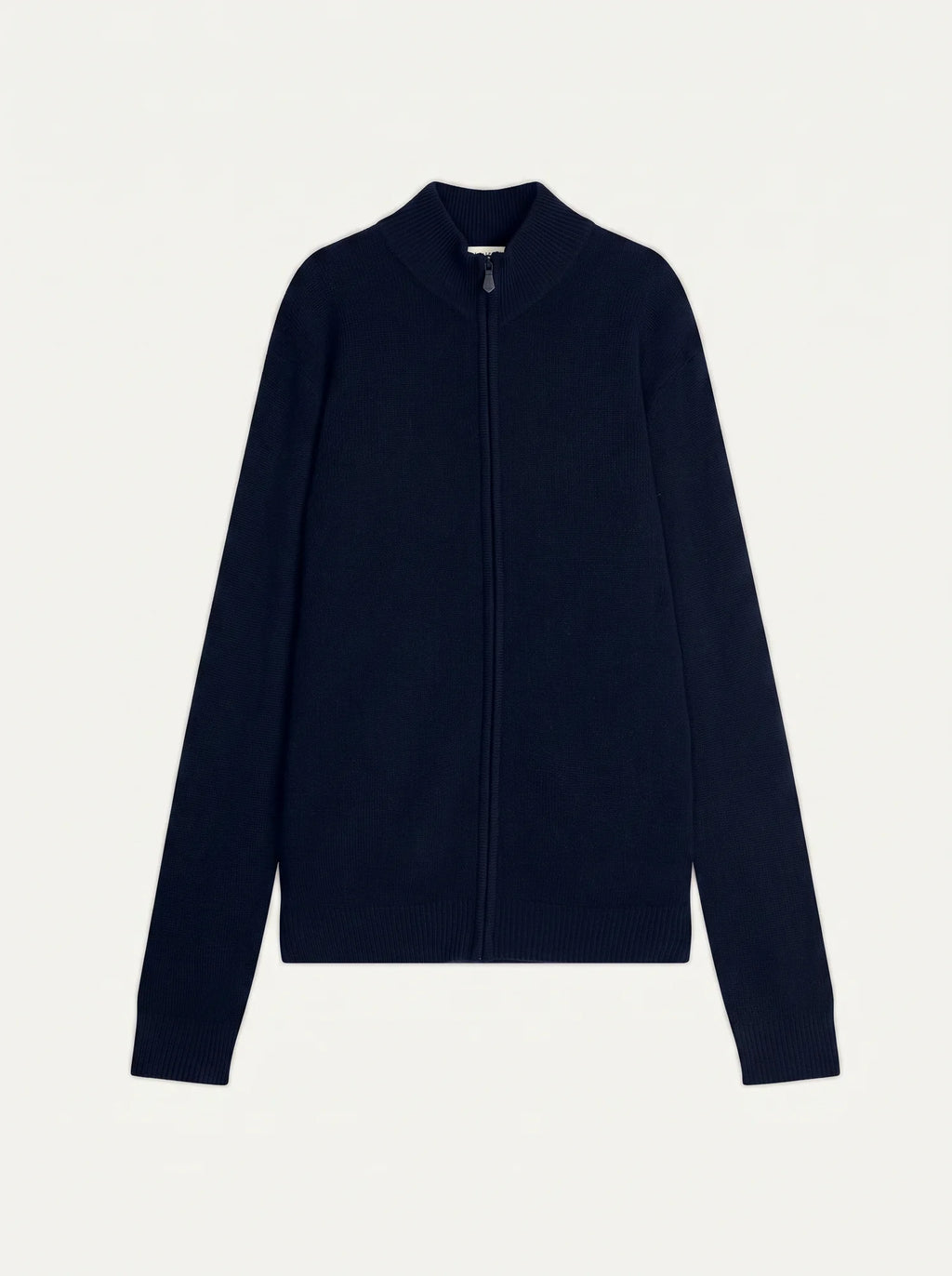 NAT gilet zippé col camionneur 4 fils bleu marine