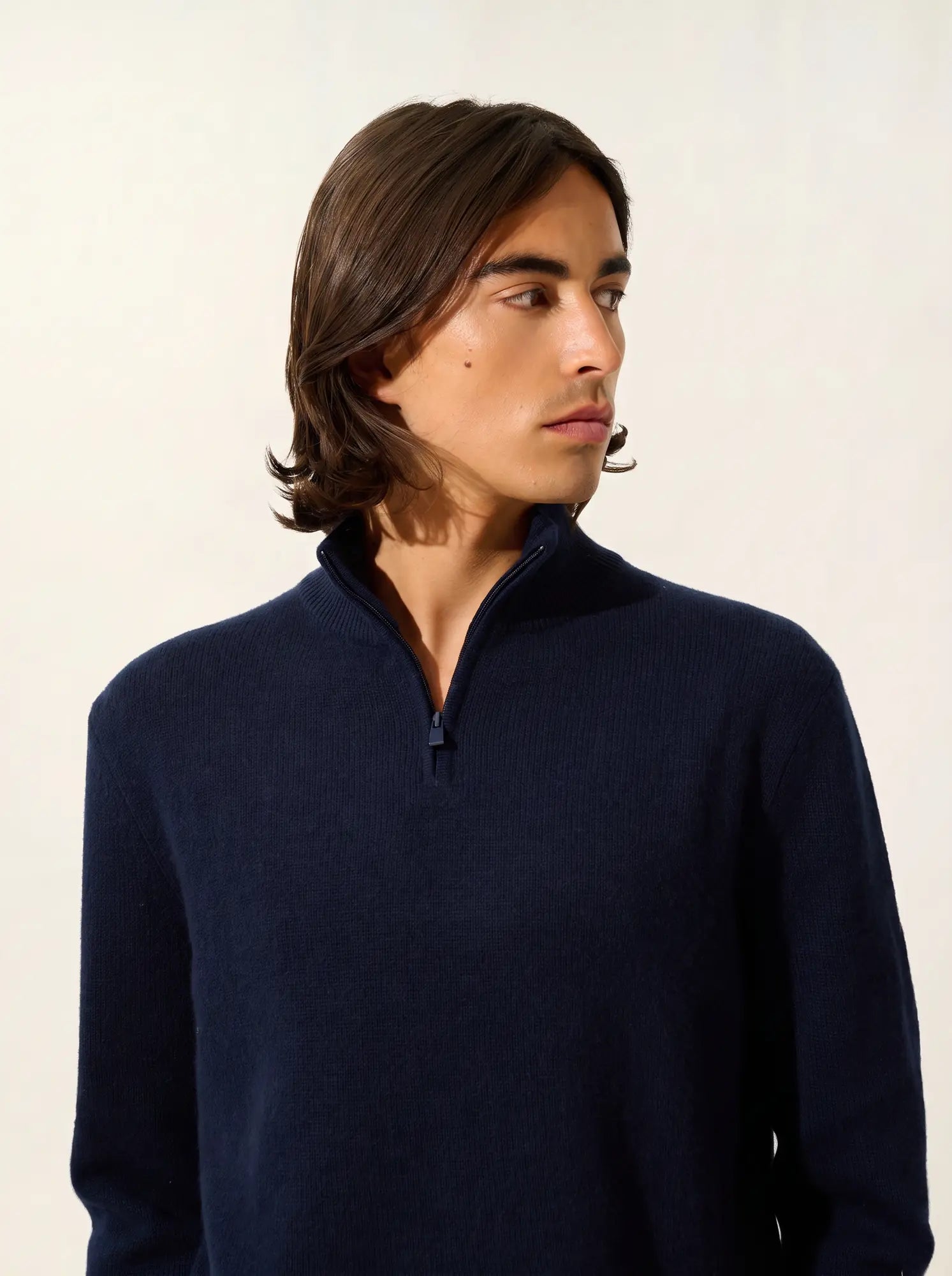 LYNA pull camionneur 4 fils bleu marine