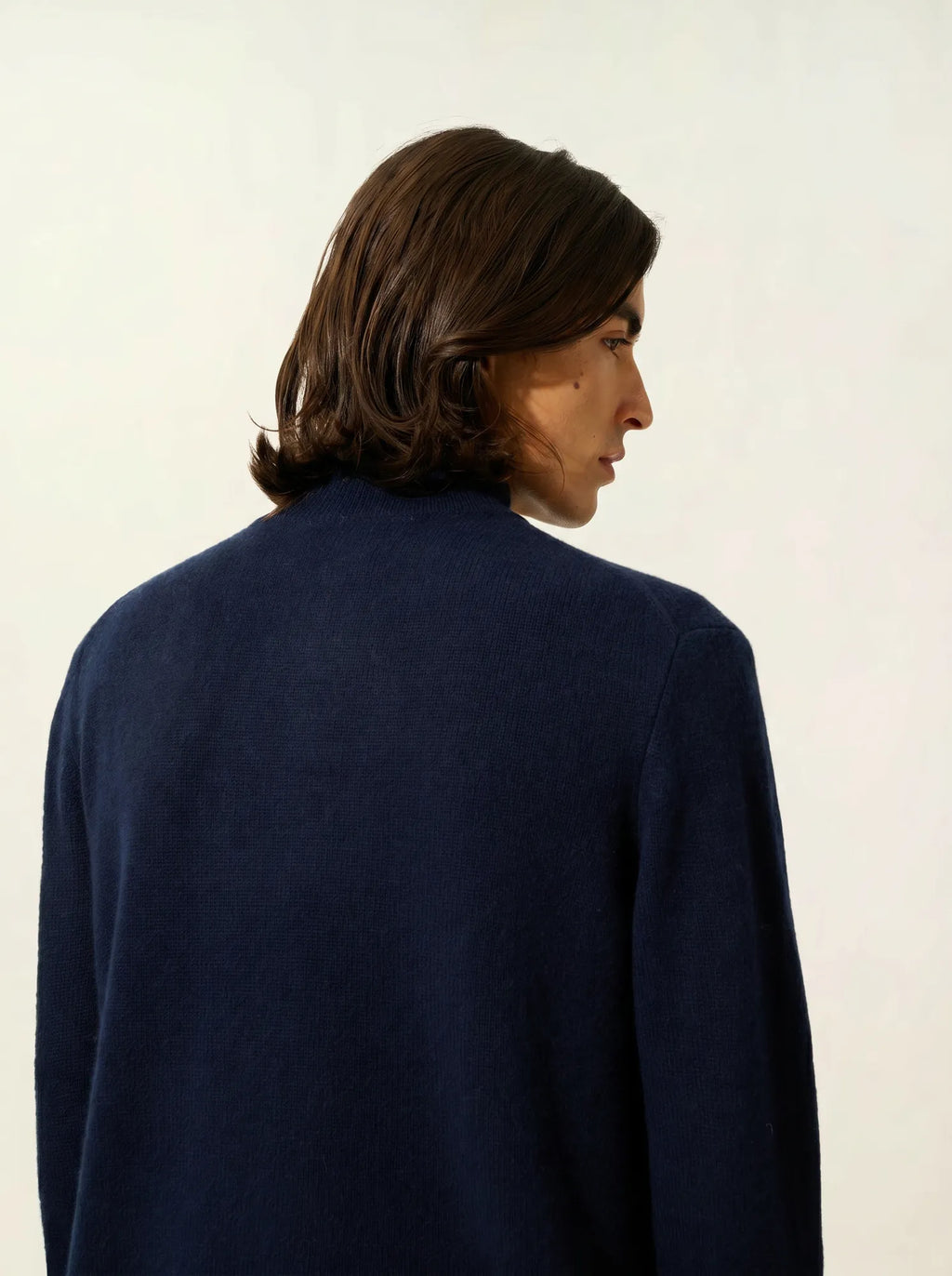 LYNA pull camionneur 4 fils bleu marine