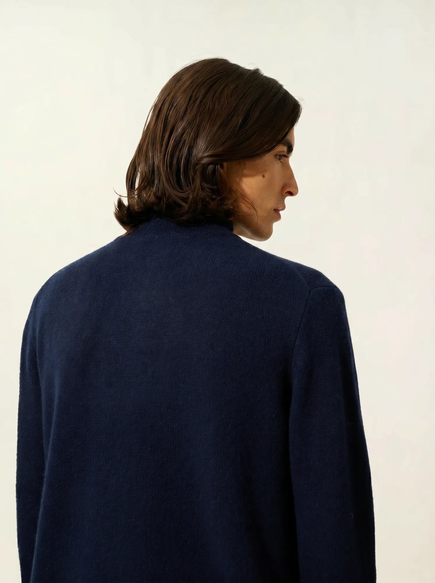 LYNA pull camionneur 4 fils bleu marine