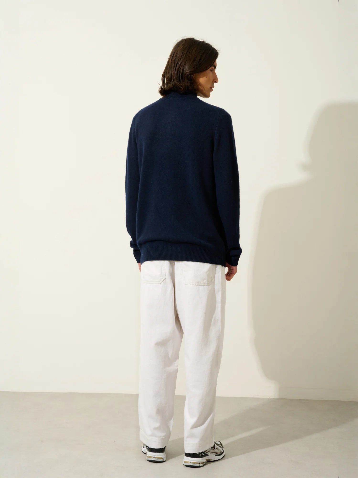 LYNA pull camionneur 4 fils bleu marine