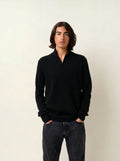 LYNA pull camionneur 4 fils noir