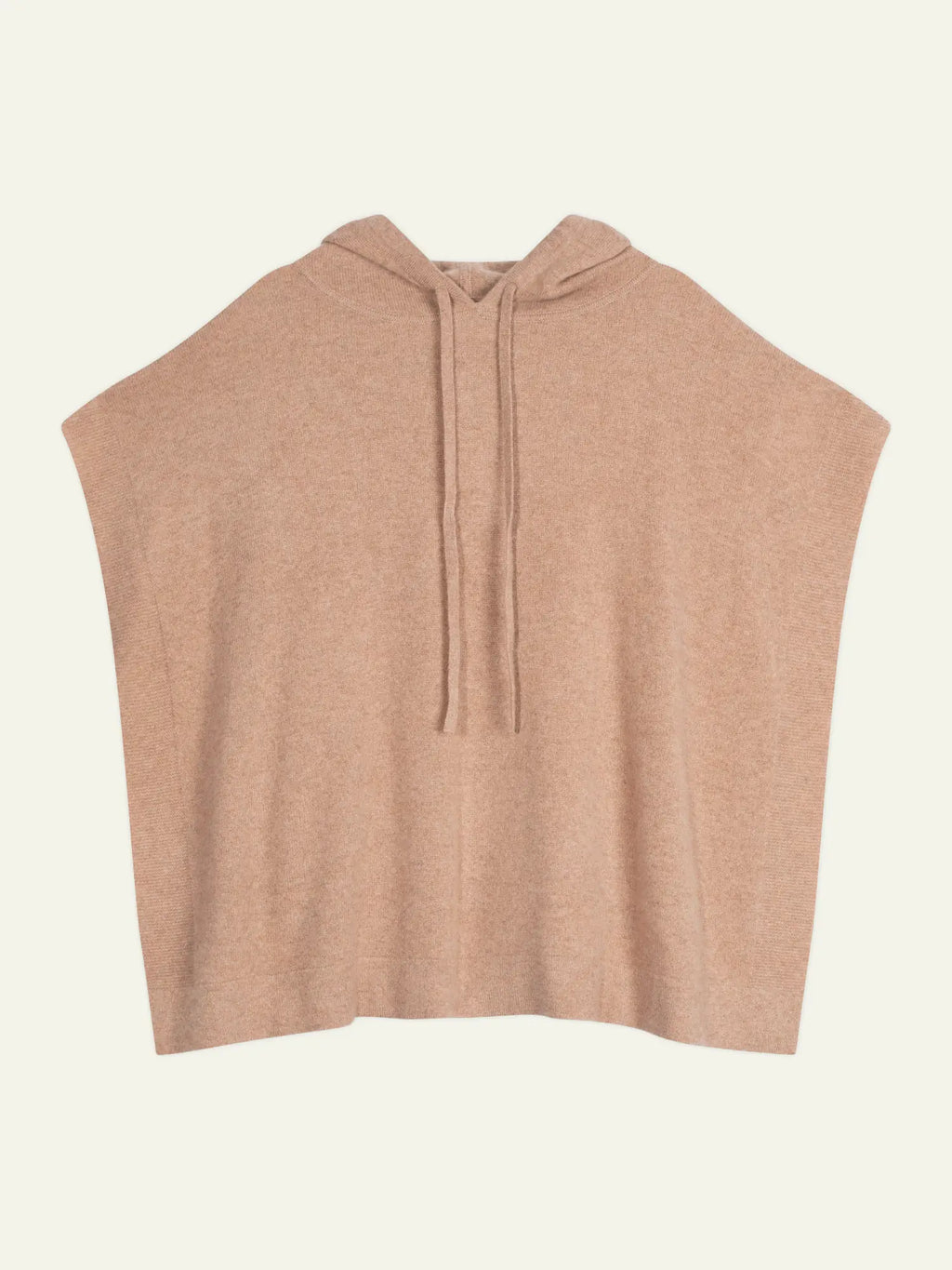 ELSA Poncho mit Kapuze Camel meliert