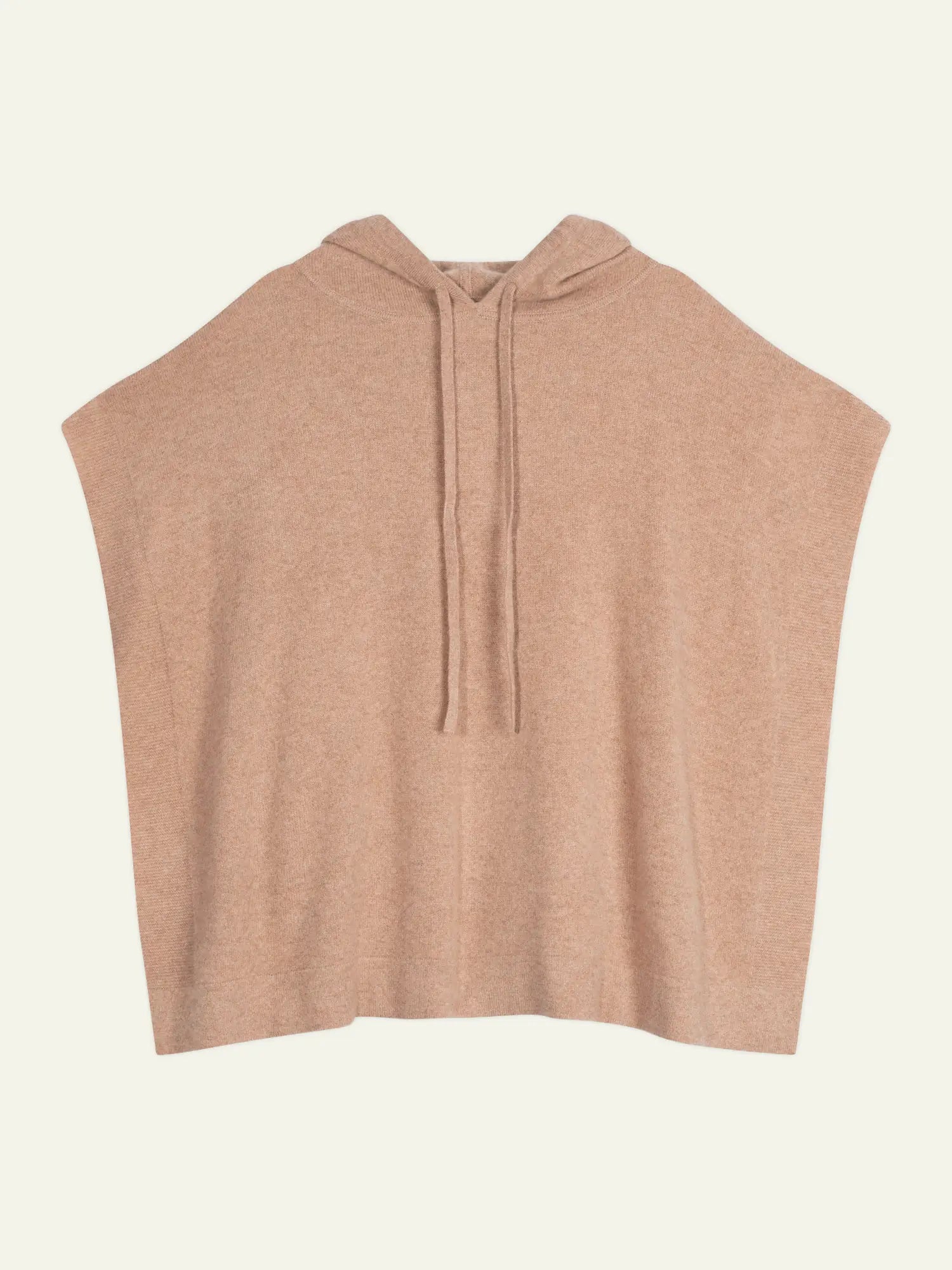 ELSA Poncho mit Kapuze Camel meliert