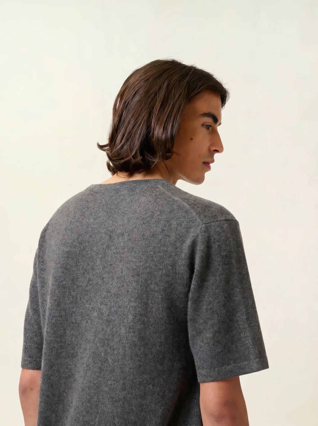 MAYA t-shirt rundhalsausschnitt anthrazit meliert