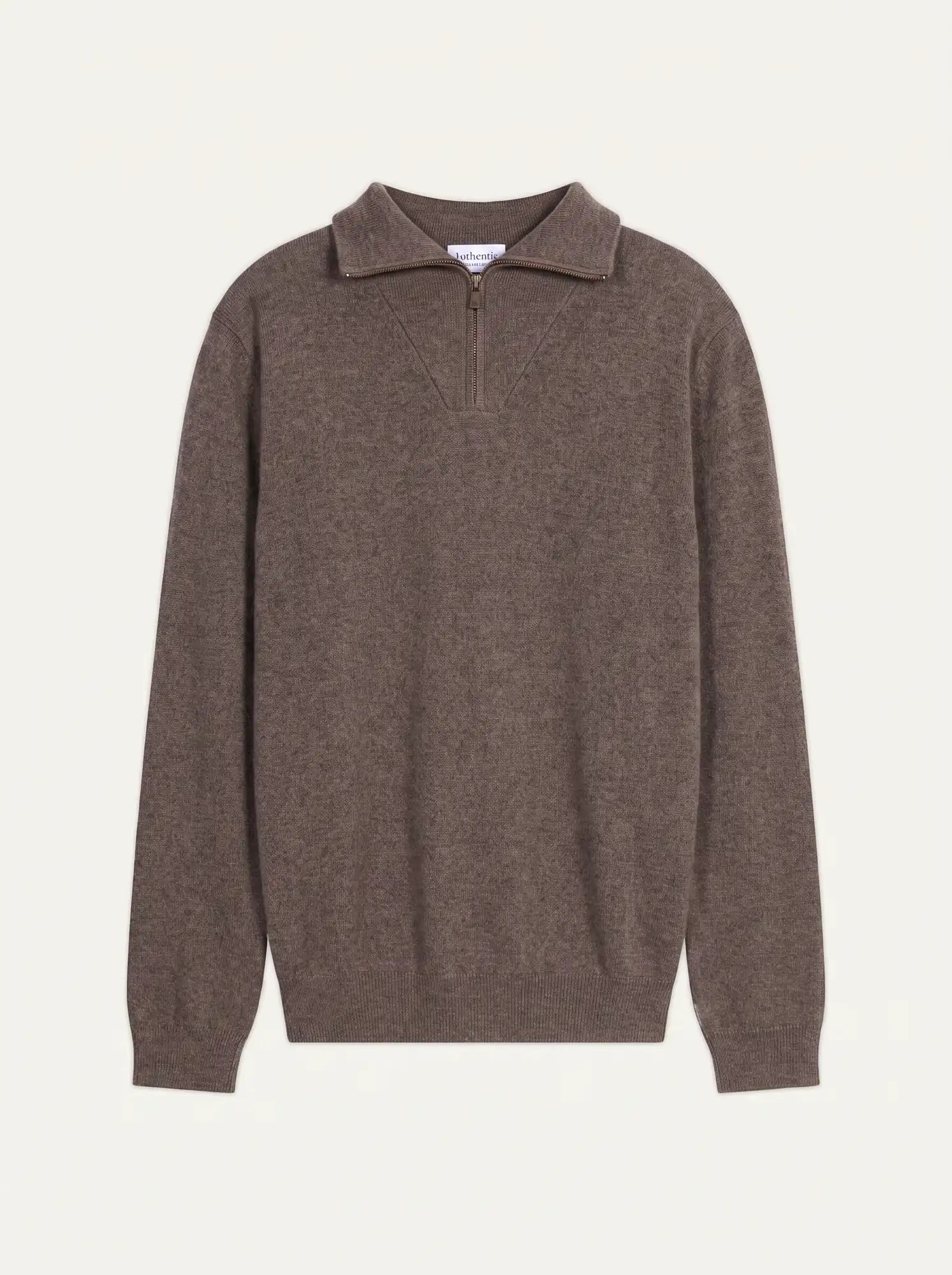 NOEMIE pullover dockermütze taupe meliert