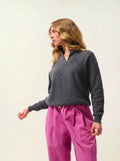 MARIE pull camionneur anthracite chiné