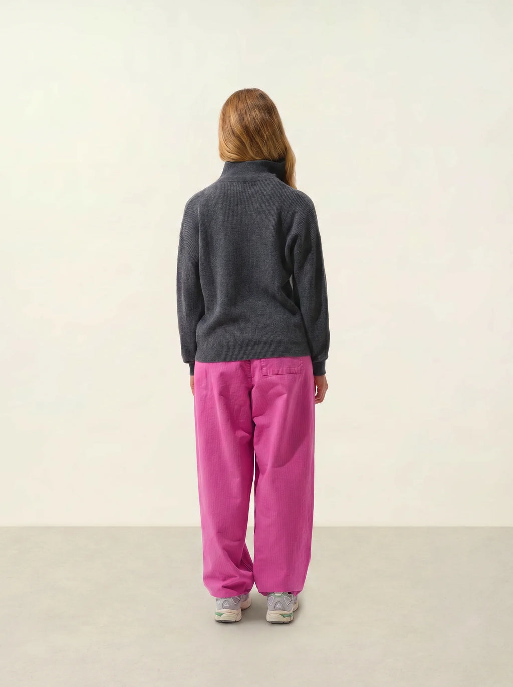 MARIE pull camionneur anthracite chiné
