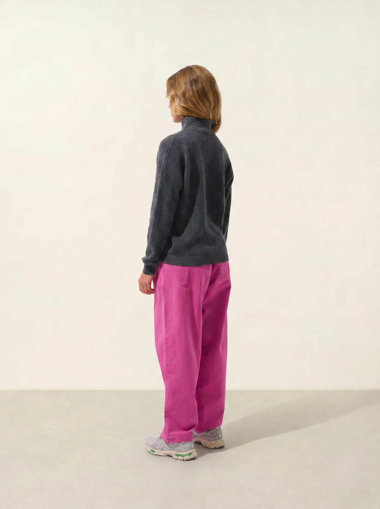 MARIE pull camionneur anthracite chiné