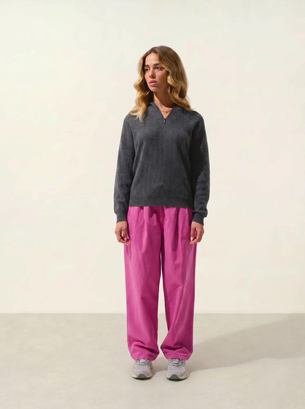 MARIE pull camionneur anthracite chiné