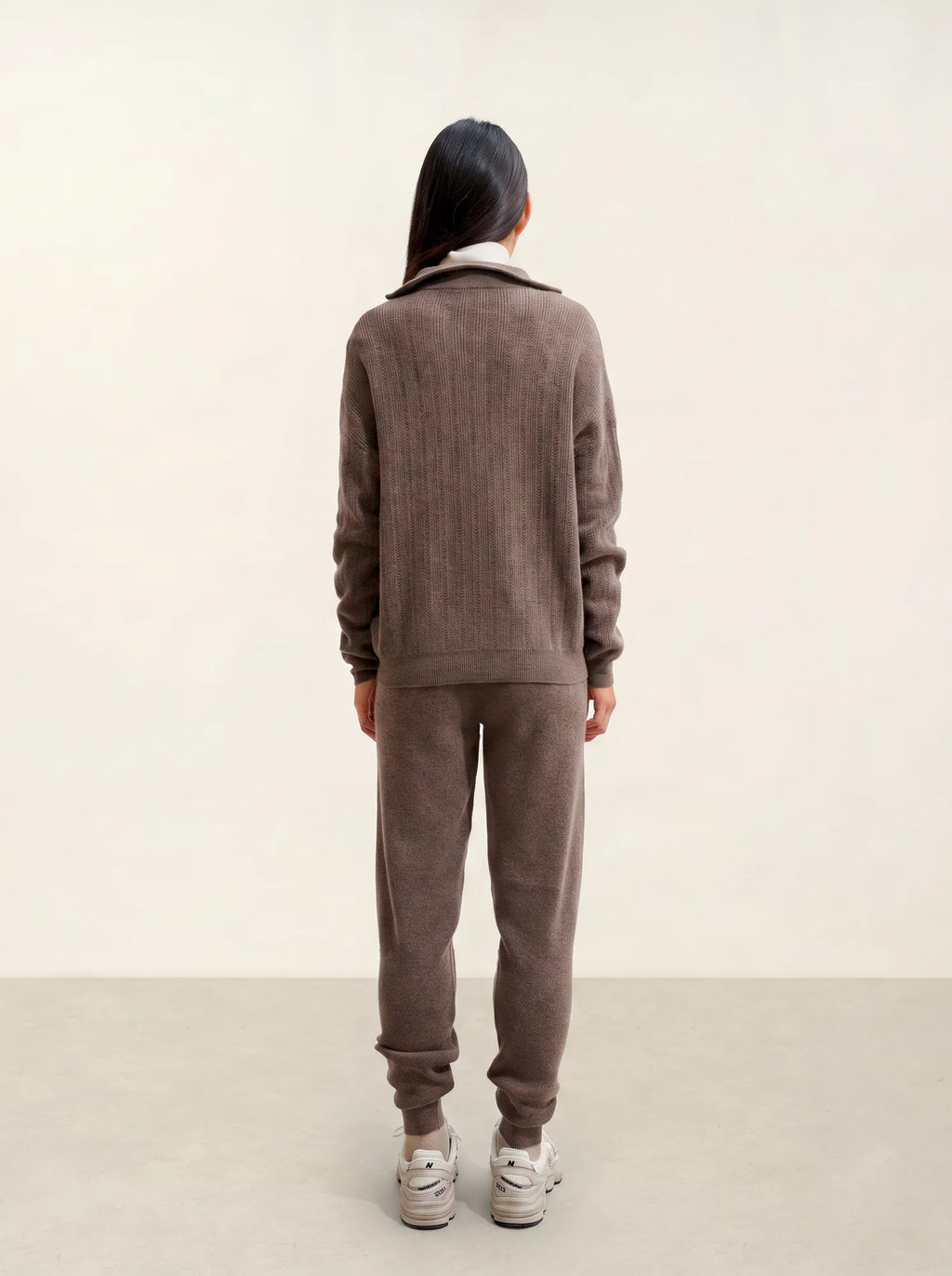 MARIE pull camionneur taupe chiné