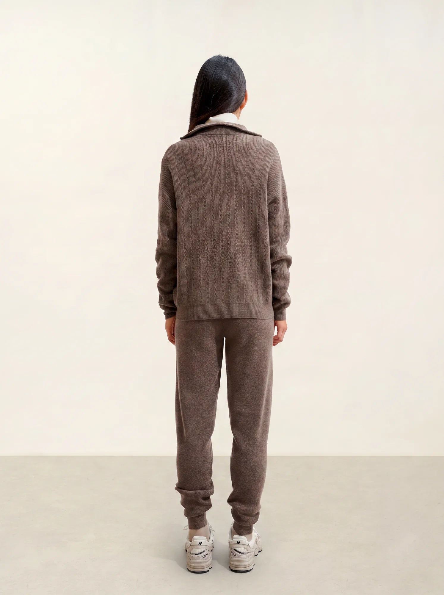 MARIE pull camionneur taupe chiné