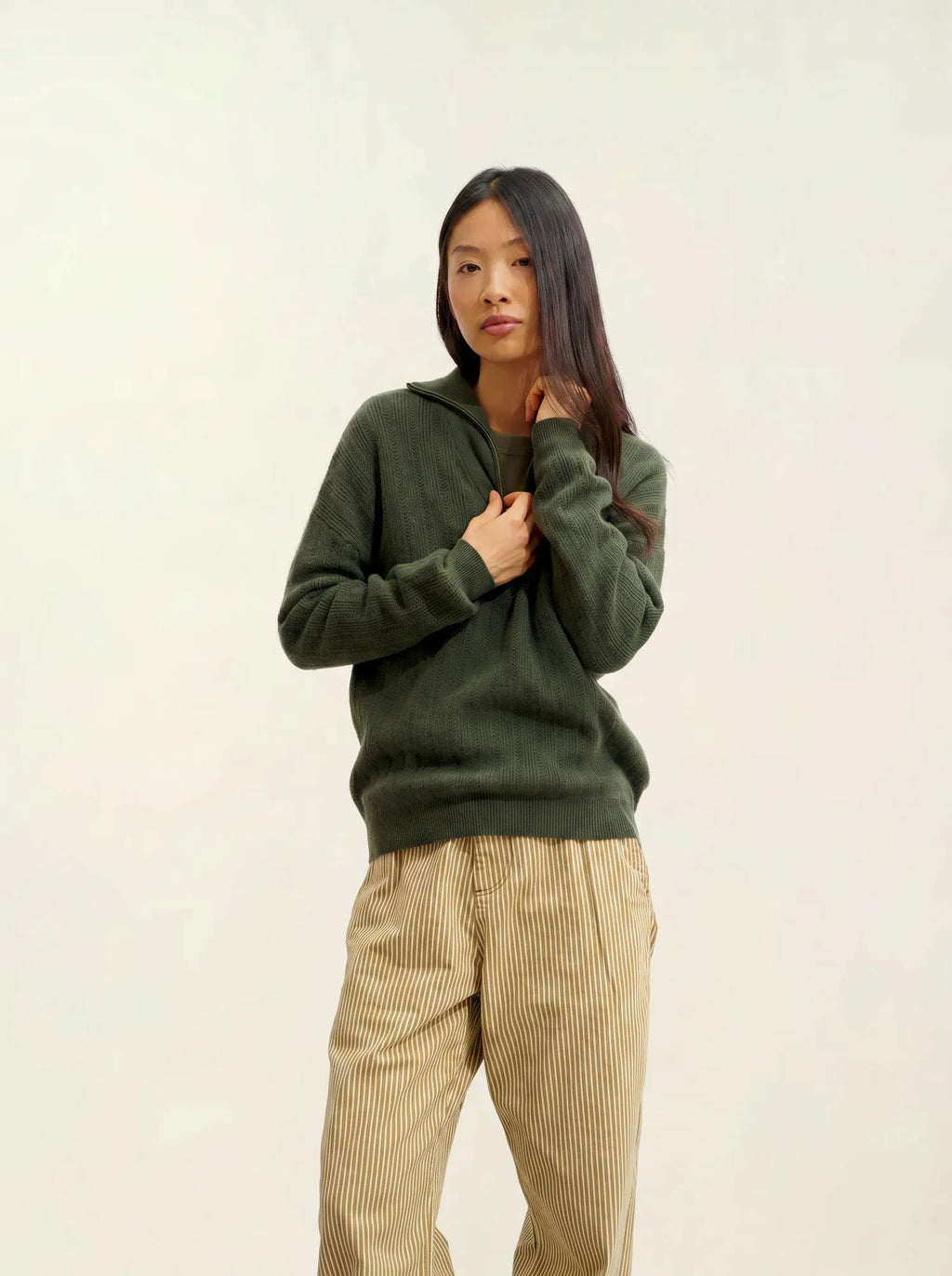 MARIE pull camionneur kaki