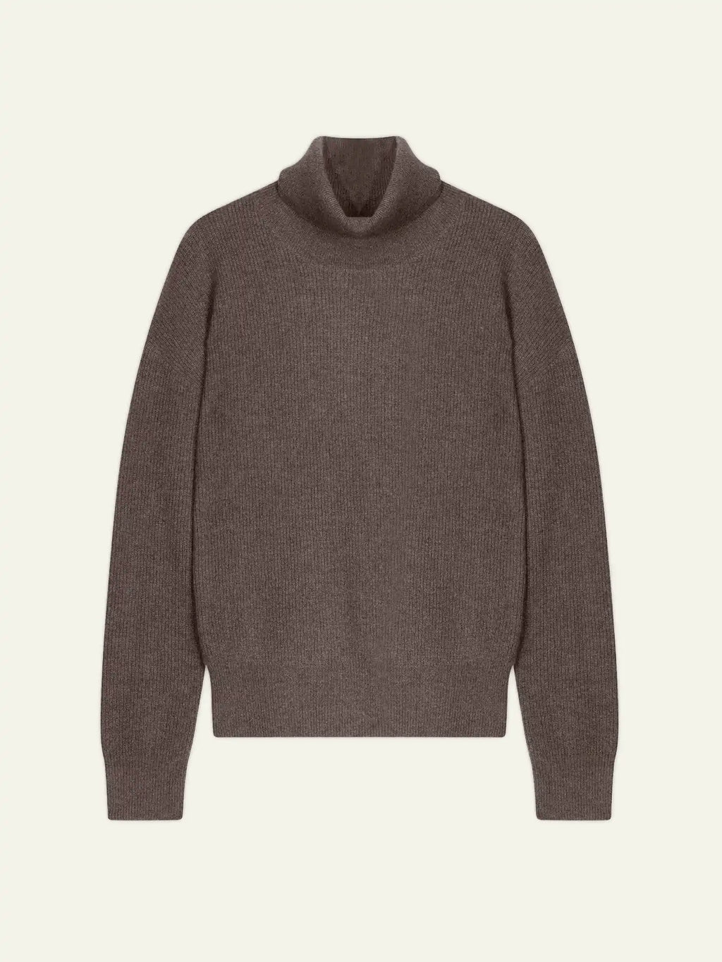 ROXANE pullover rollkragen taupe meliert