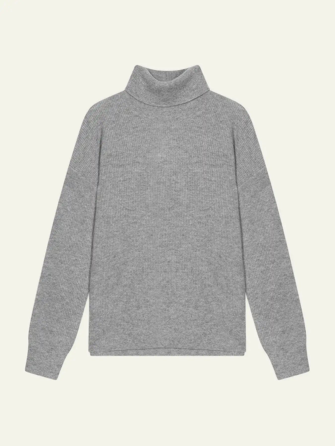 ROXANE pull col roulé nuage chiné