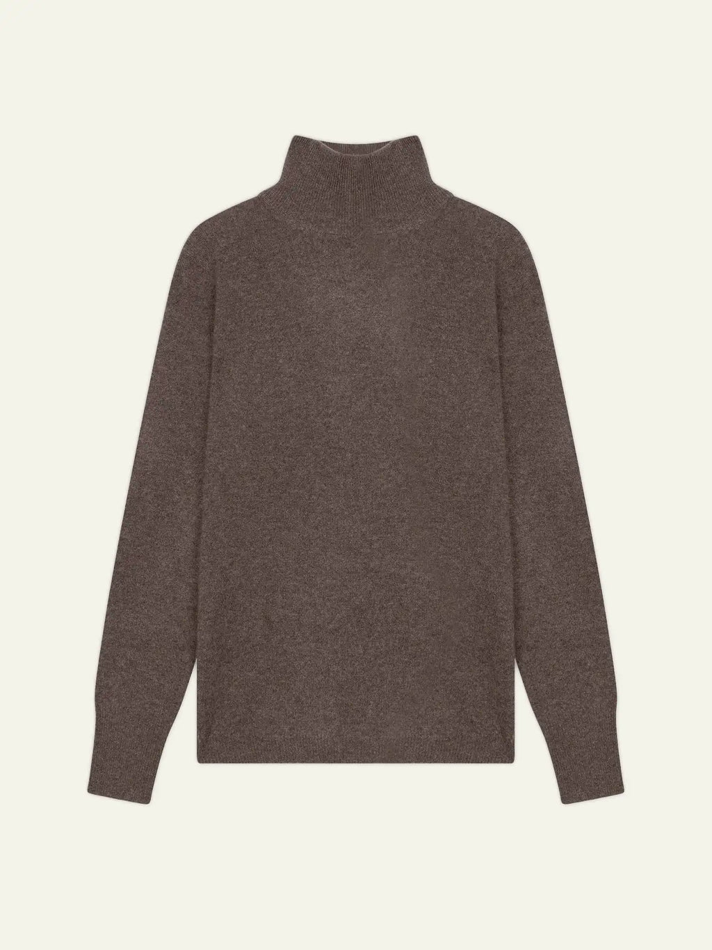 EILEEN pull col montant taupe chiné