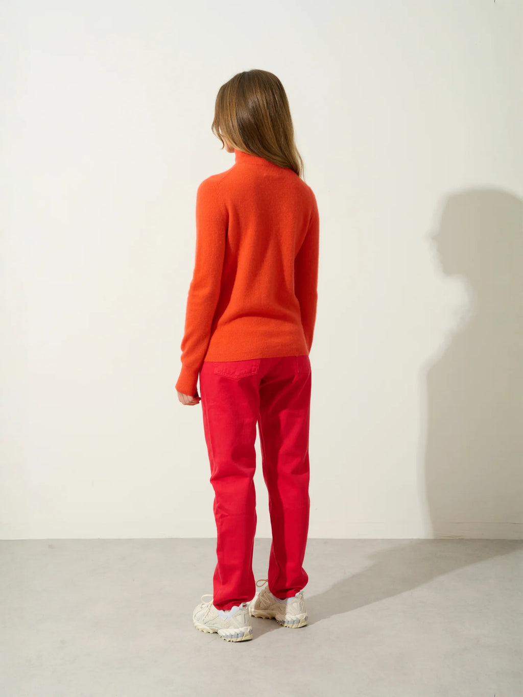 EILEEN pullover stehkragen orange