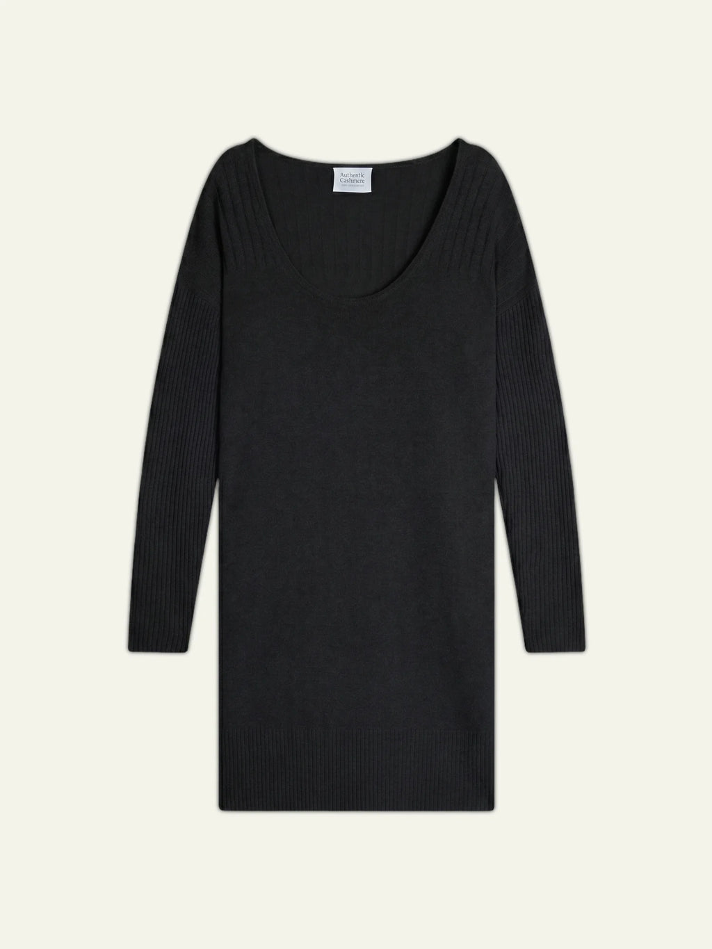 DANA robe col U noir