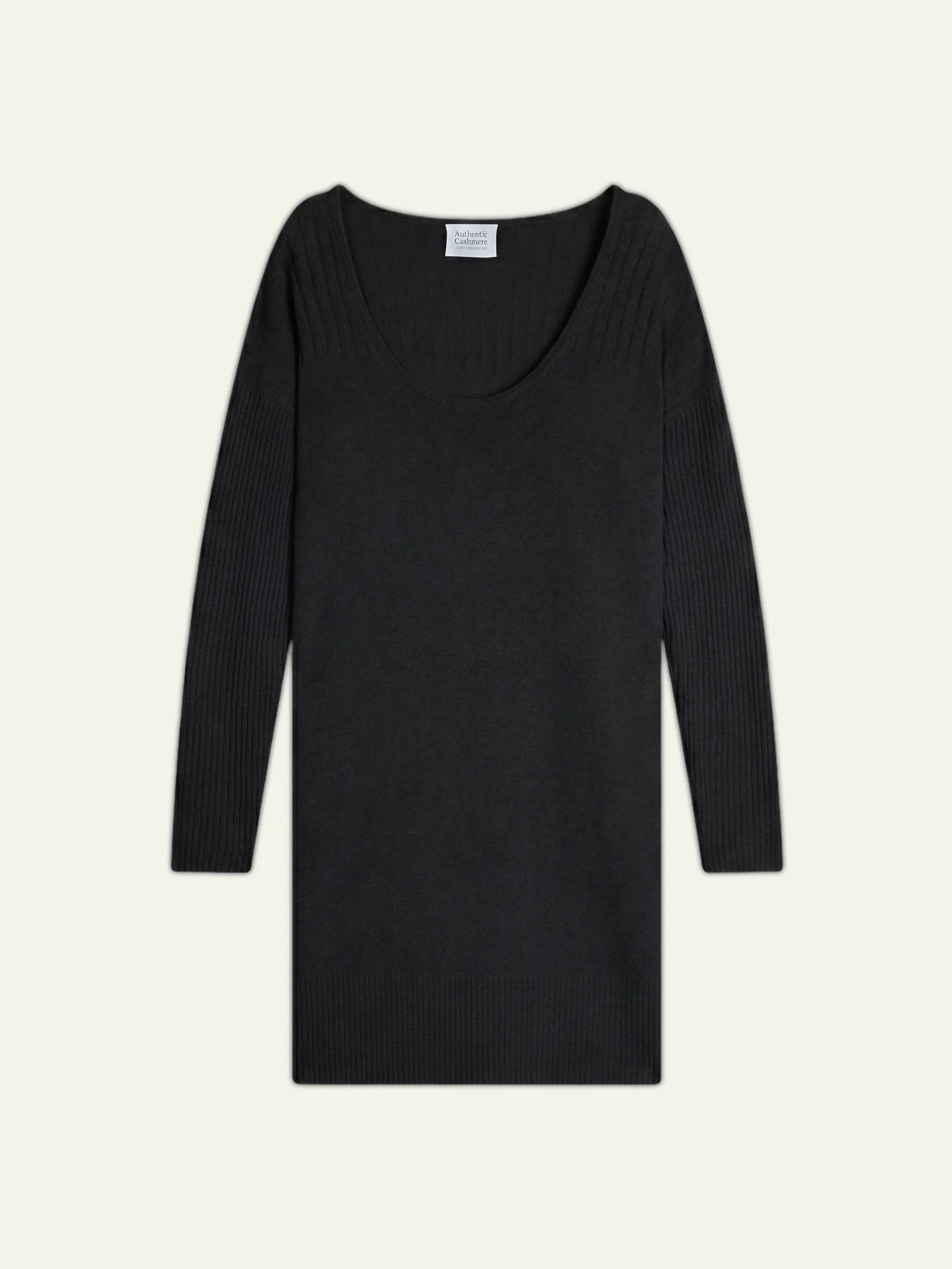 DANA robe col U noir