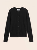 ELISE Cardigan Col Rond 4 Fils Noir