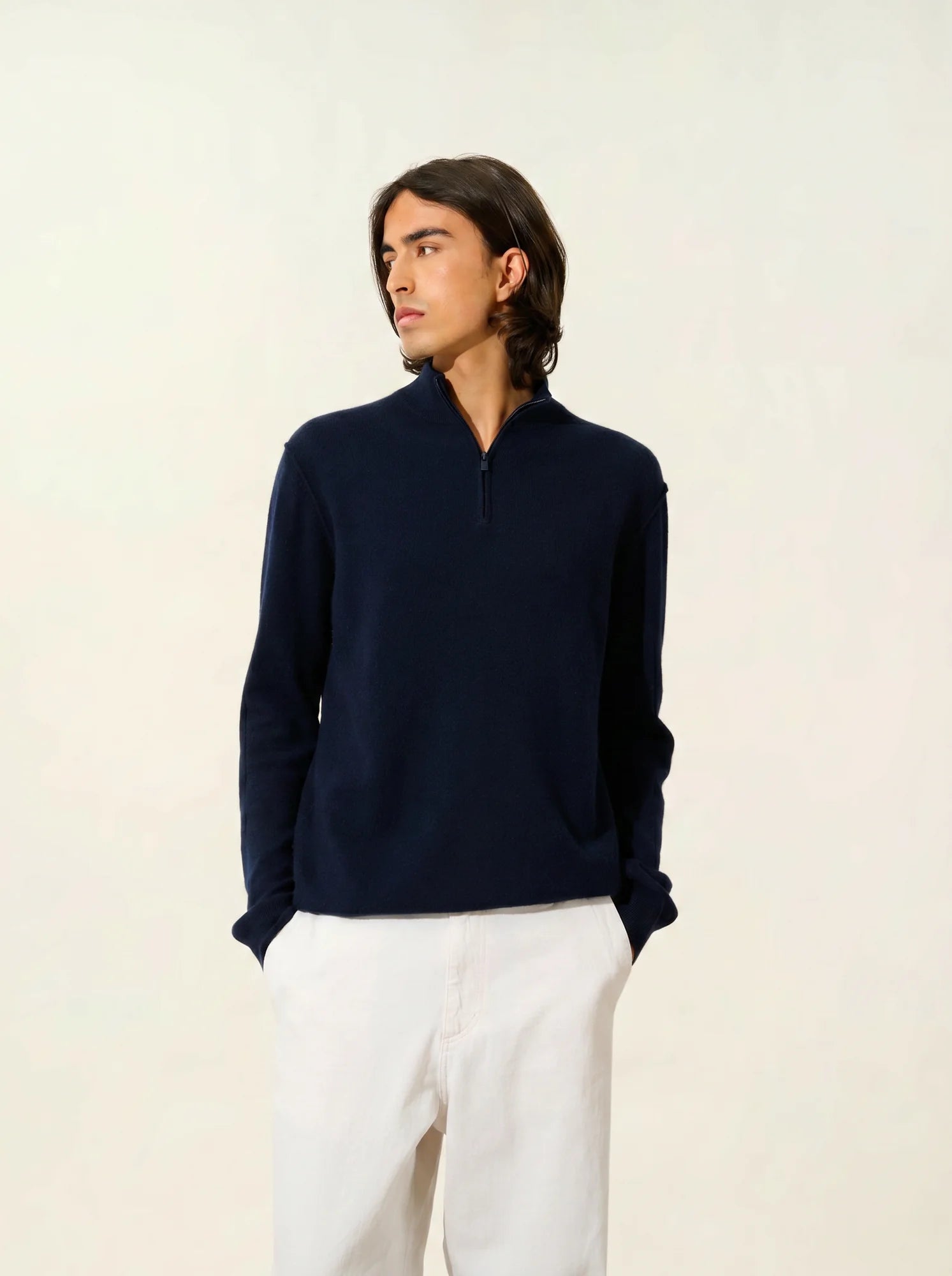 CANDICE pull camionneur bleu marine