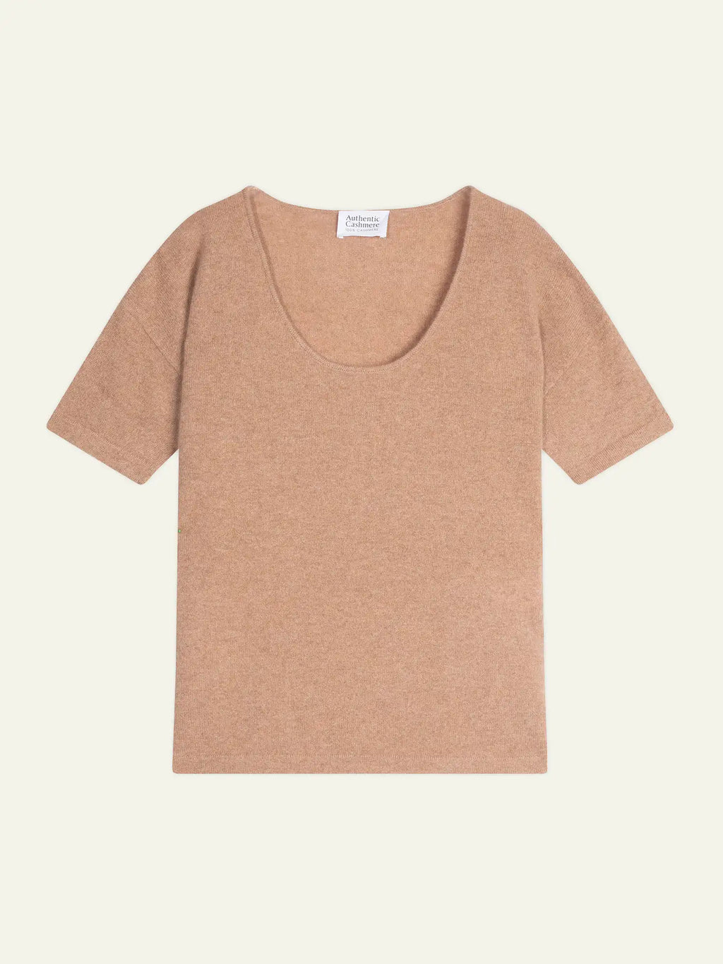 MAELYS t-shirt crew neck heather camel