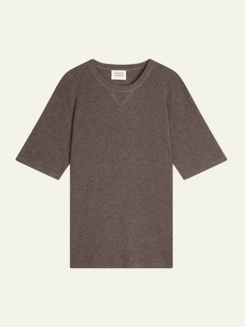 MAYA t-shirt crew neck heather taupe