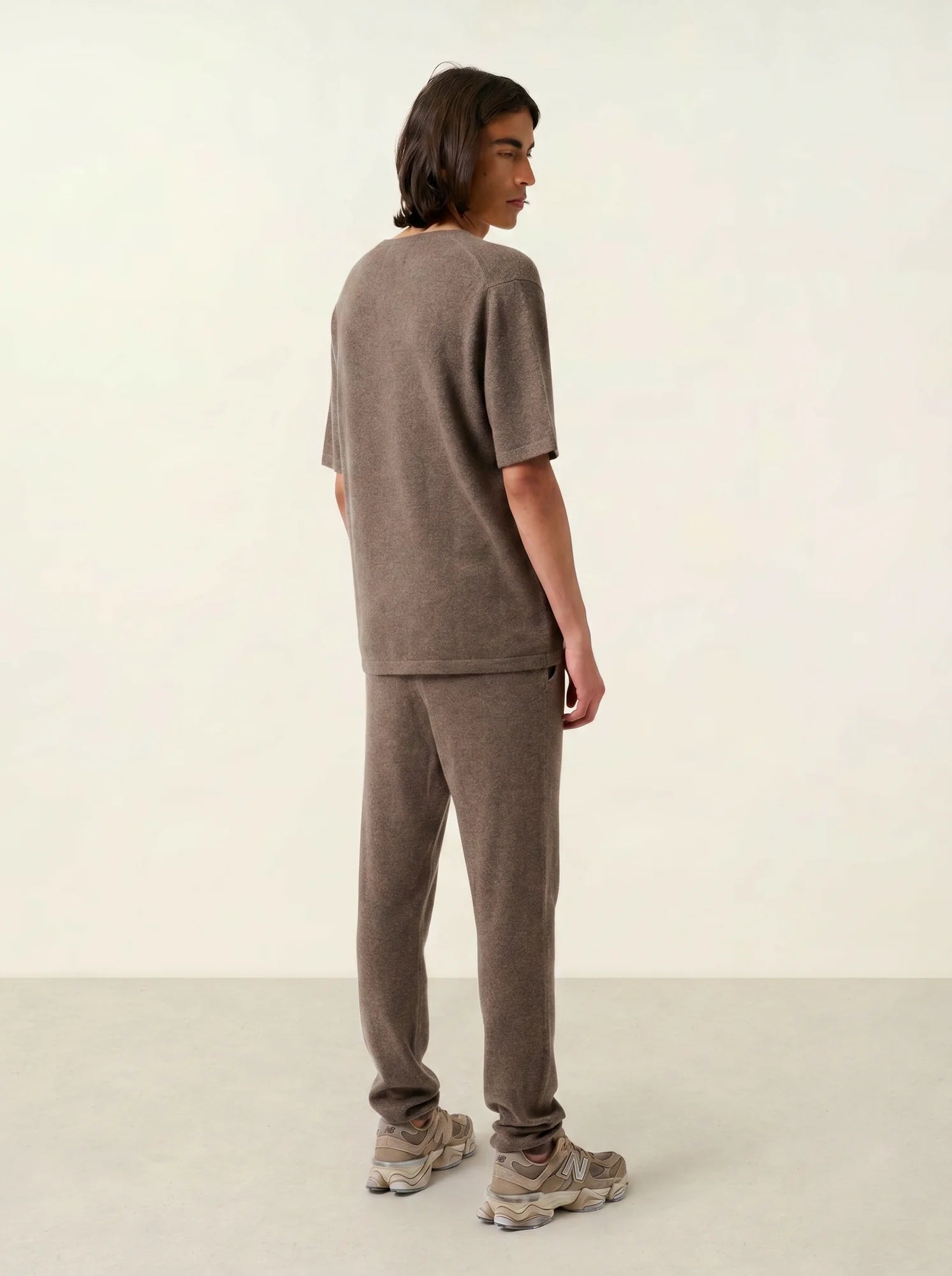 MAYA t-shirt crew neck heather taupe