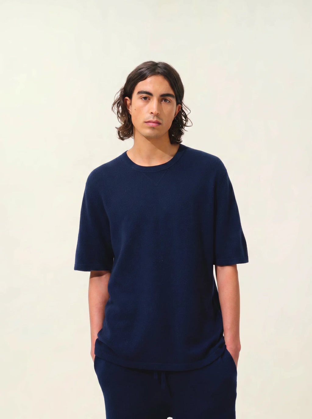 MAYA t-shirt rundhalsausschnitt marineblau