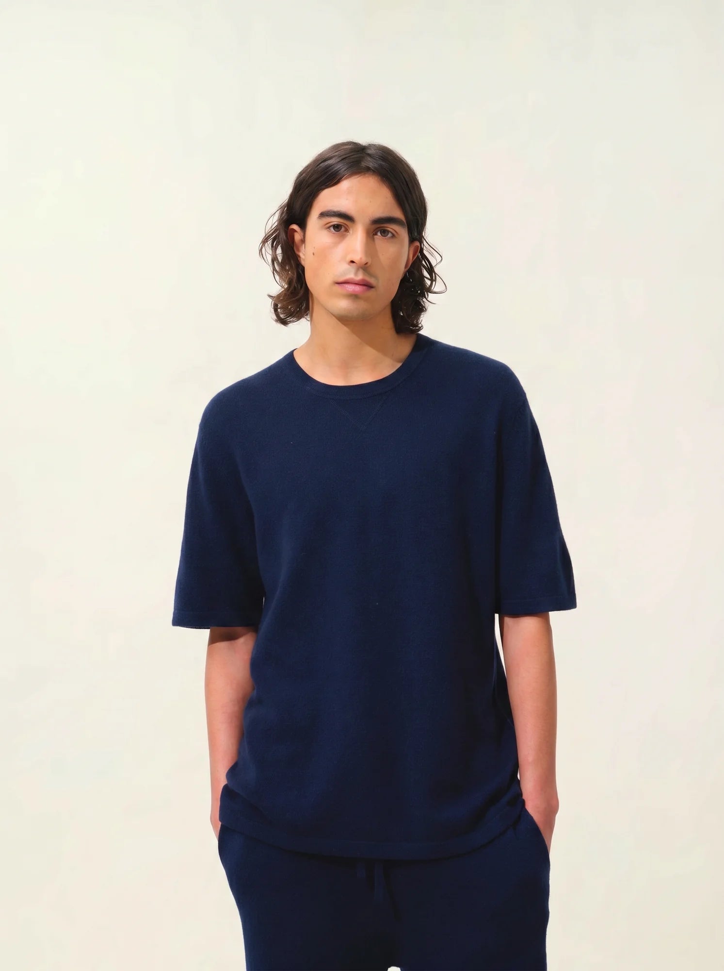 MAYA t-shirt crew neck navy