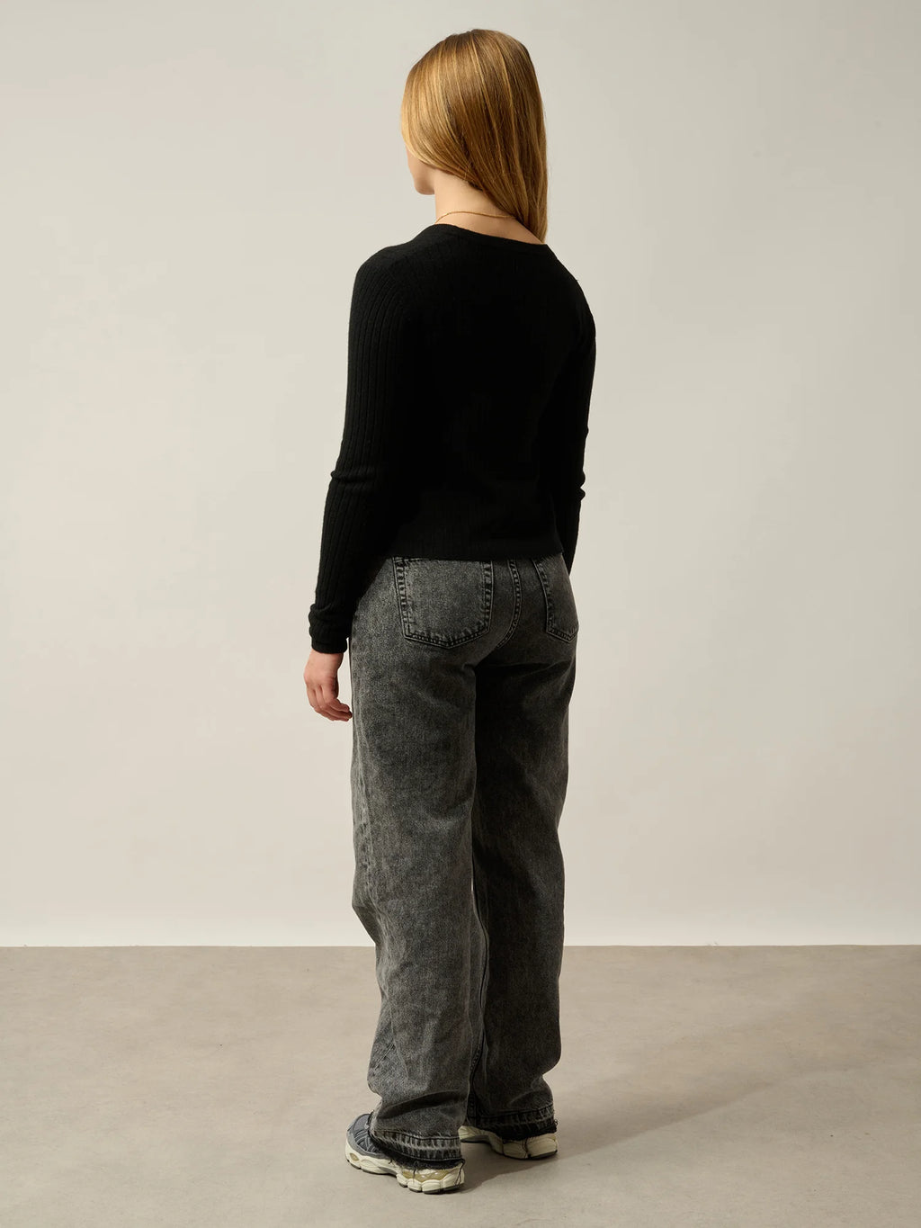 LISE cardigan col V noir