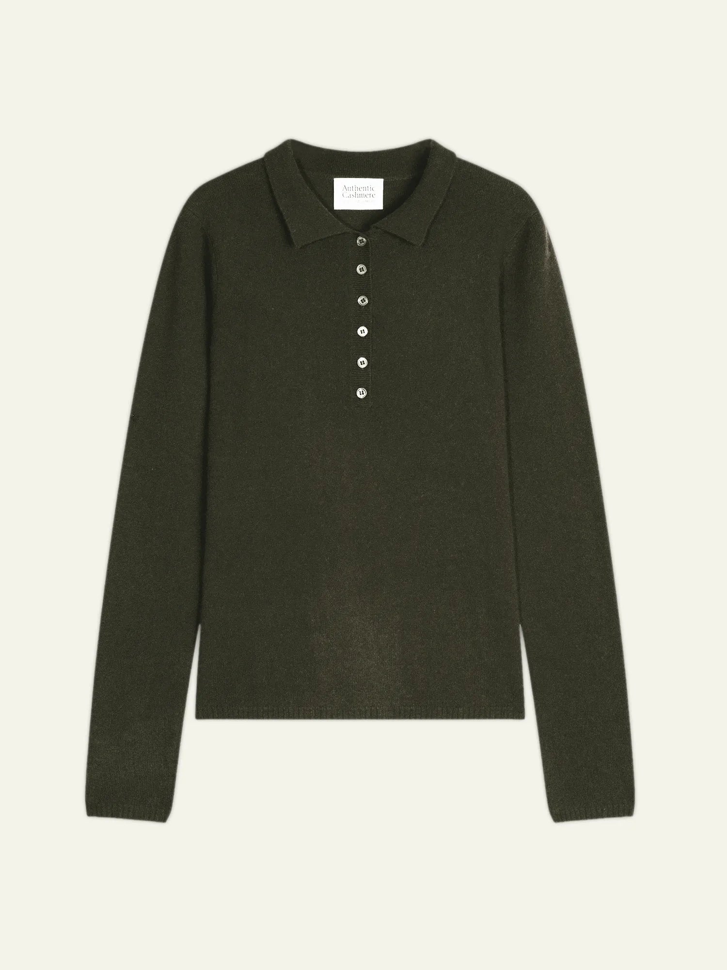 SLIEVE poloshirt langarm khaki