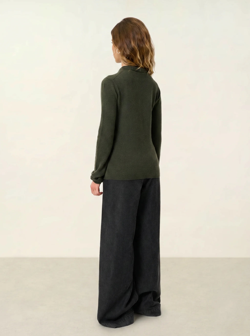 SLIEVE polo long sleeve khaki