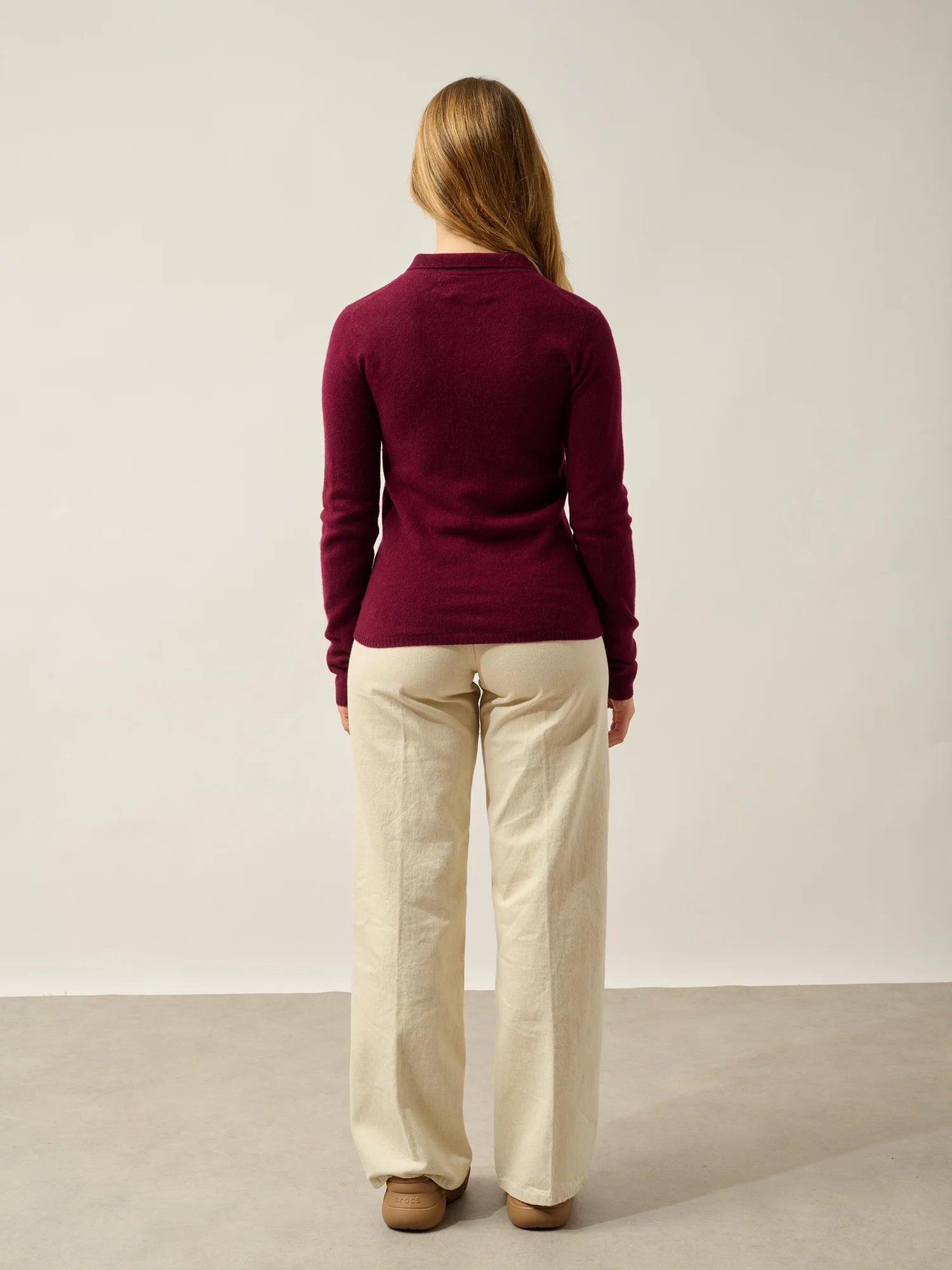 SLIEVE poloshirt langarm bordeaux