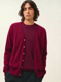 PIPA strickjacke v-ausschnitt bordeaux