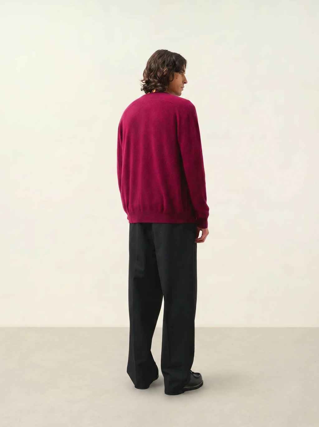 PIPA strickjacke v-ausschnitt bordeaux